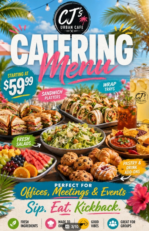 CJ's Catering Menu