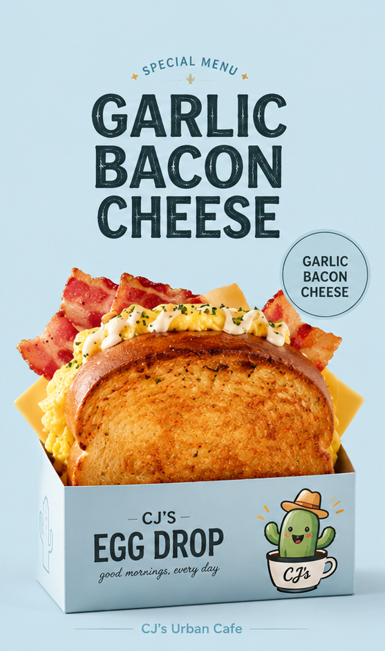 Garlic Bacon Cheese Egg Drop
