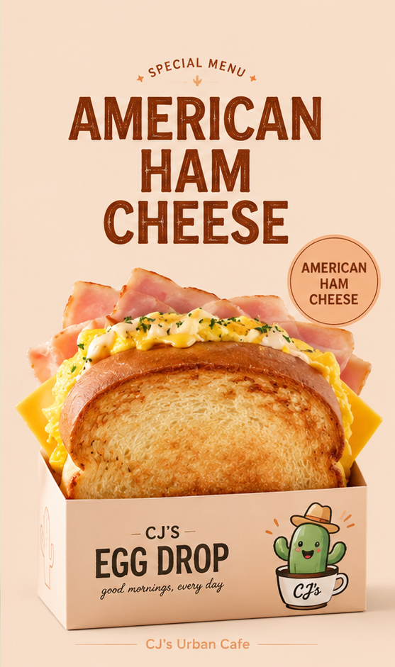 American Ham Cheese Egg Drop
